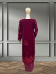 Quzey Velvet – Zc 2429 Maroon