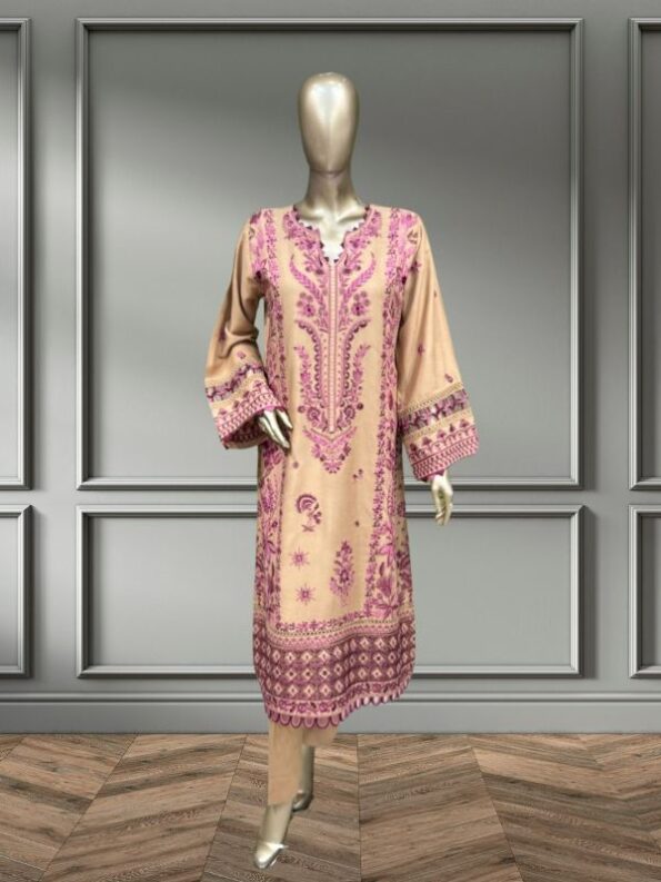 Quzey Dhanak Dress - Mustard