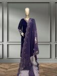 Quzey Velvet – Zc 2422 Purple