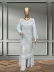 Quzey Chiffon - Ice Blue