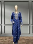 Quzey Silk Dress – Blue