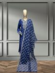 Quzey Silk Dress – Blue