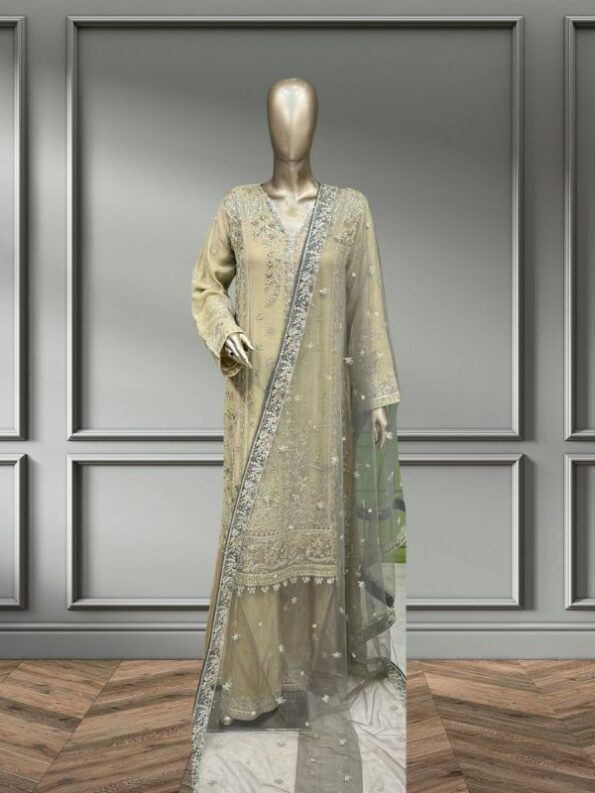 Quzey Chiffon - Cream