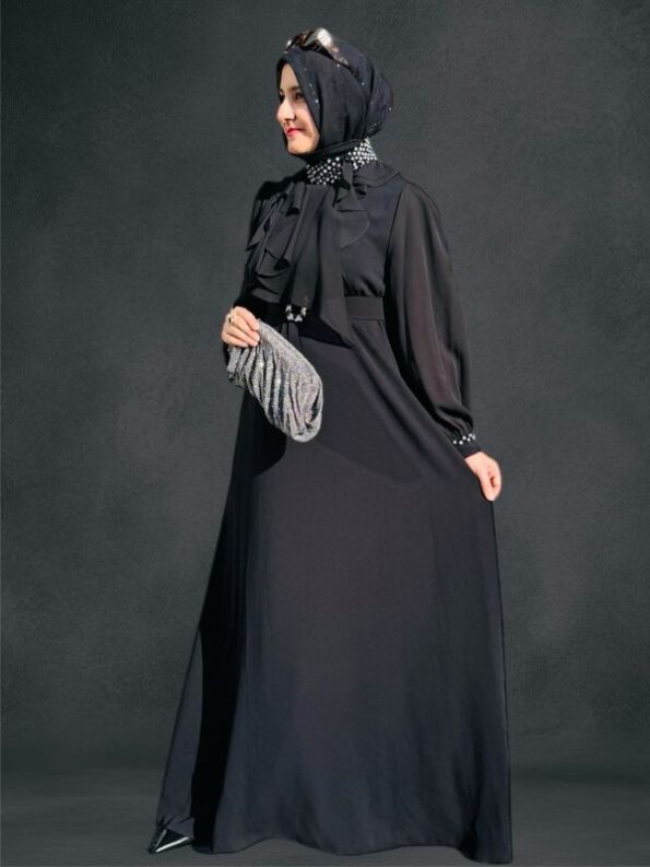 Quzey Modest Formal - 8619 Black