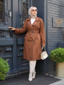 Quzey Trench Coat - Brown