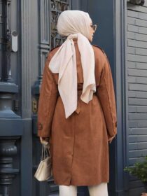 Quzey Trench Coat - Brown