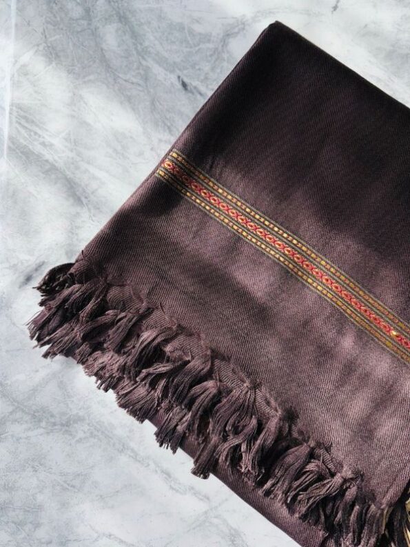 Junaid Jamshed Shawl - Cocoa Brown
