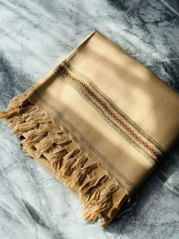 Junaid Jamshed Shawl - Coffee Brown