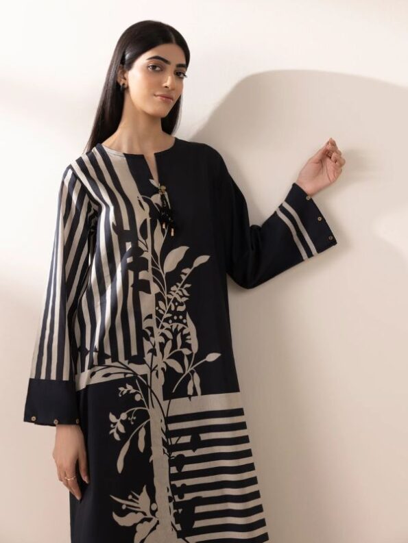 Sapphire - Obsidian Printed Lawn Shirt