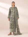 Sapphire – Green Printed Lawn Shirt