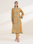 Sapphire – Mustard Embroidered Lawn Shirt