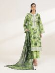 Sapphire – Light Green Embroidered Lawn Shirt