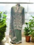 Quzey Chiffon Dress – Green