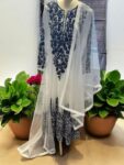 Quzey Chiffon Dress – White